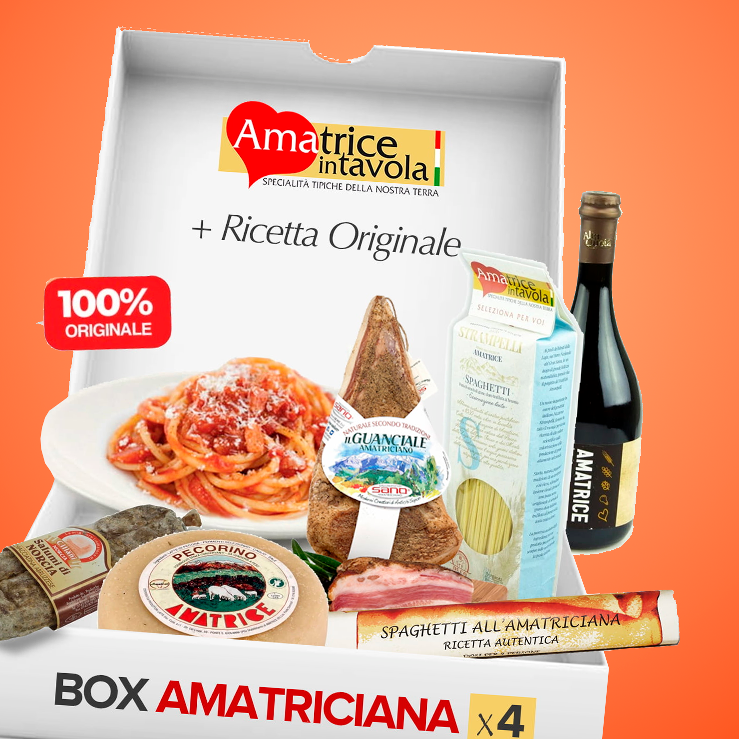 Ricetta Amatriciana Originale + Kit “Amatrice in Tavola”