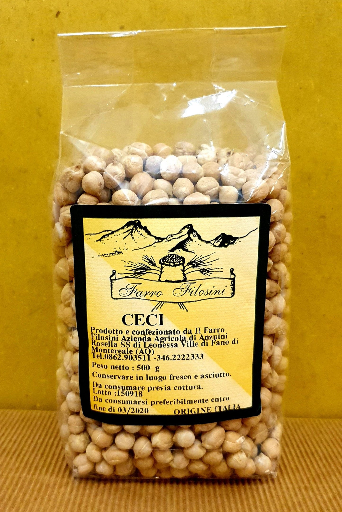 Chickpeas Az. Agricola Filosini 500 gr