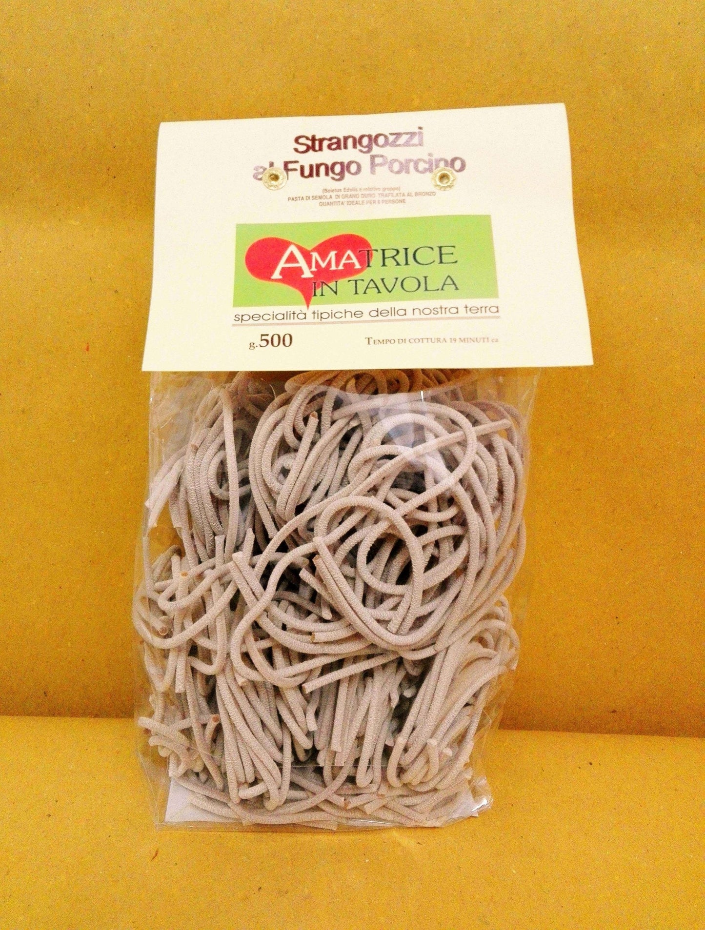 Pasta Strangozzi Porcini Mushrooms 500 gr