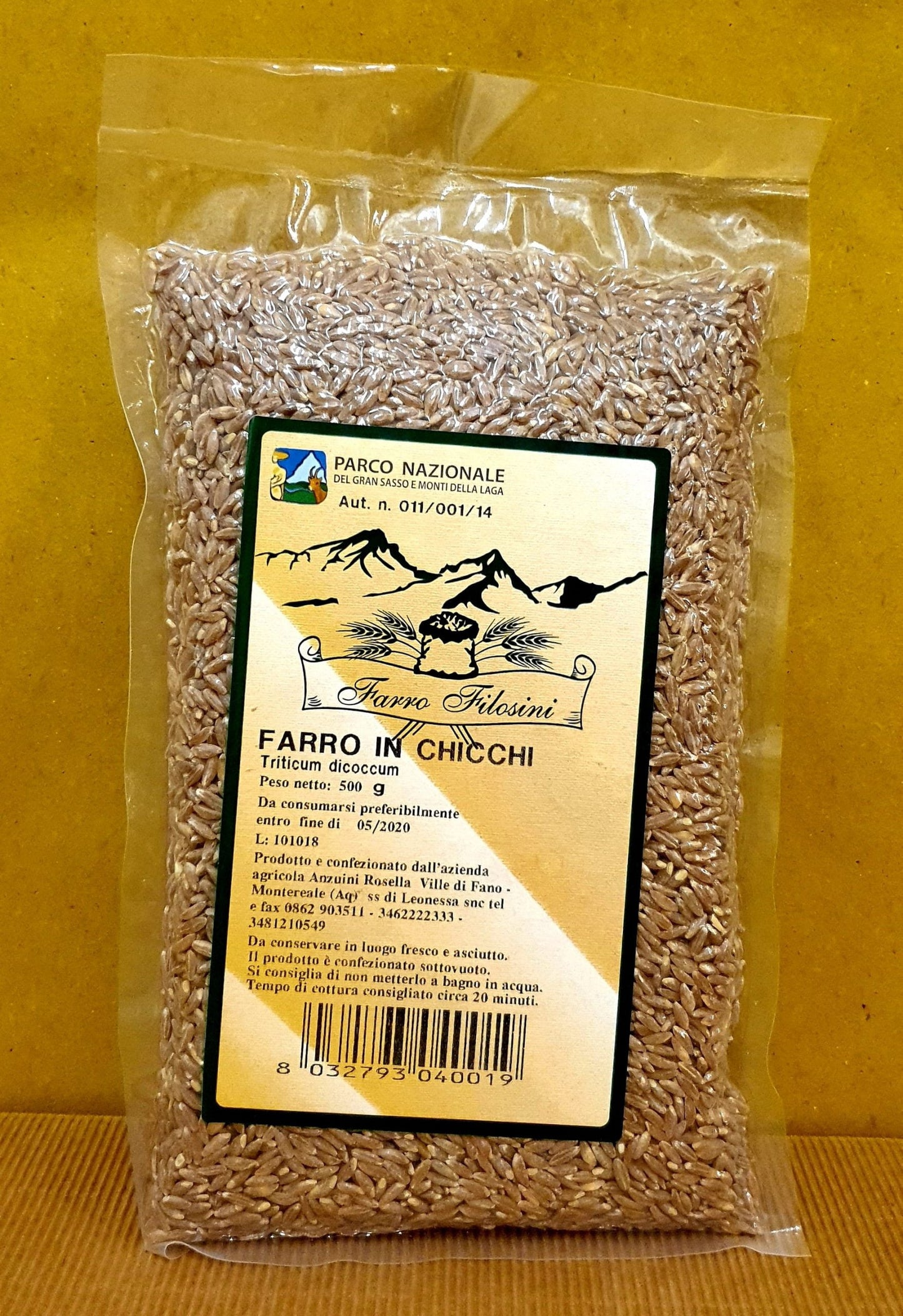 Farro in grains Az. Agricola Filosini 500 gr