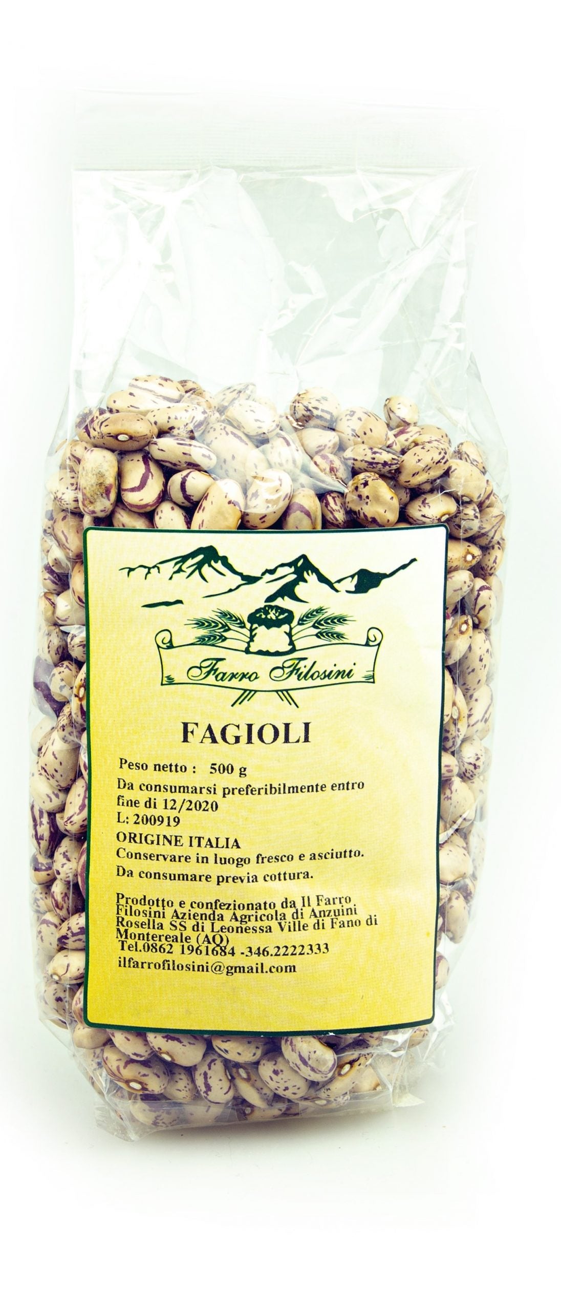 Borlotti Beans Filosini Farm 500 gr