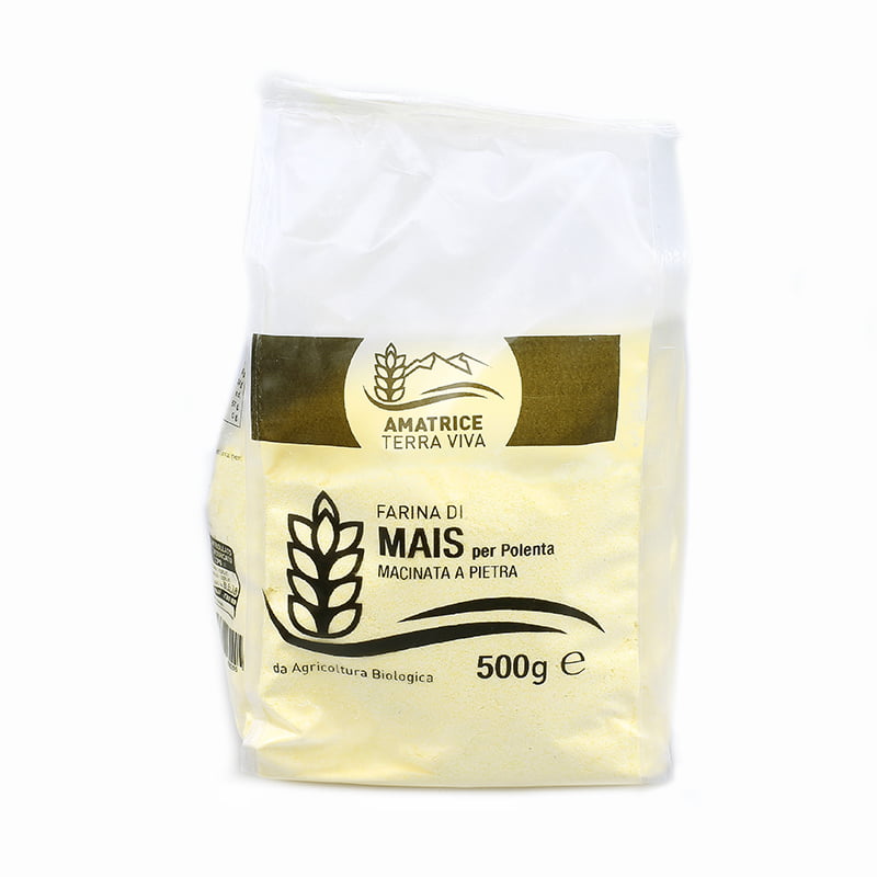Stone ground corn flour for polenta 500 gr