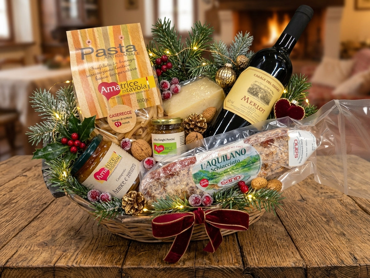 Cesto Regalo Gourmet – Vino e Sapori Autentici