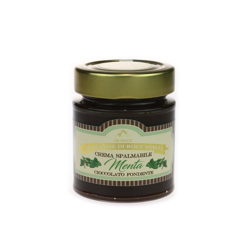 Crema spalmabile al cioccolato fondente e menta 150gr