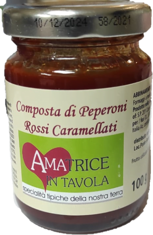 Salsa peperoni rossi caramellati