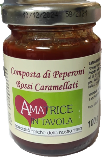 Salsa peperoni rossi caramellati